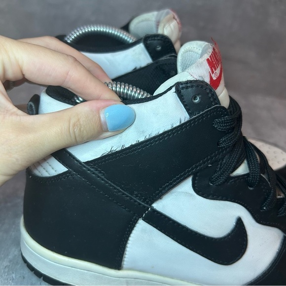 Nike Air Jordan Dunk High 'Panda' Sneakers Womens sz 8.5 - Picture 6 of 7
